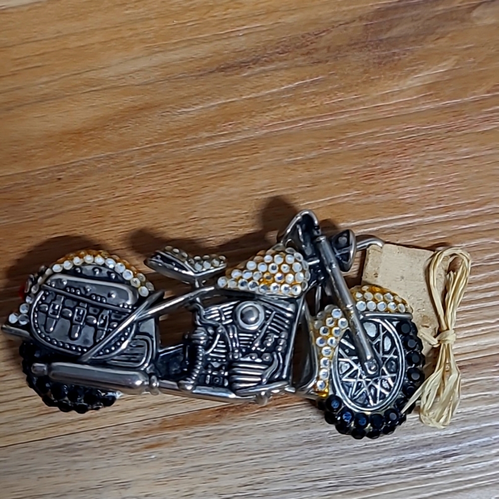 Swarovski  cristals bealt buckle motorcycle